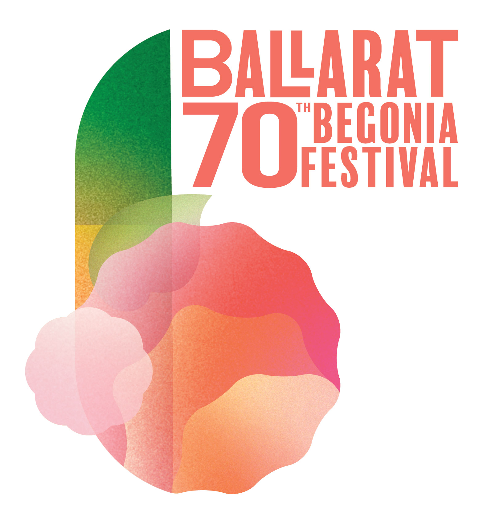 Ballarat 70th BegoniaFestival Logo